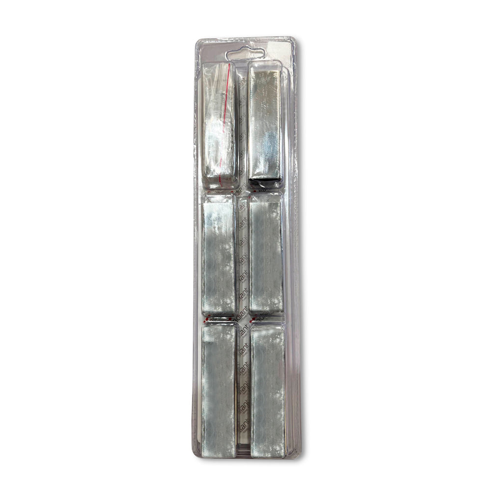 Full 80mm Bracket/Fixings Set for Square Bar Ladder Rails - Mirror Polished
