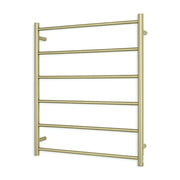 Non-Heated Towel Rail - 700 x 830mm - 6 Round Bars - Light Gold