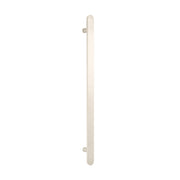 Flat Bar Vertical Heated Towel Bar - Cool Brushed Nickel - 930mm