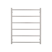 Non-Heated Towel Rail - 700 x 830mm - 6 Round Bars - Brushed Satin