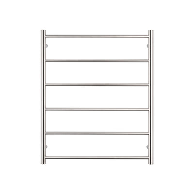 Radiant Non-Heated Towel Rail - 700 x 830mm - 6 Round Bars - Brushed Satin