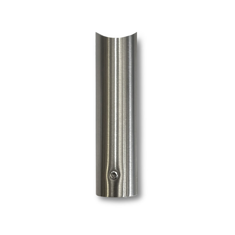 70mm Fixing Leg for Round Bar Ladder Rails - Brushed Satin
