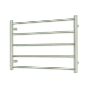 Non-Heated Towel Rail - 750 x 550mm - 5 Round Bars - Brushed Satin