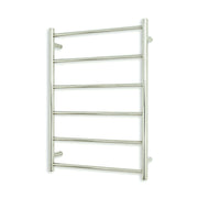 Non-Heated Towel Rail - 600 x 830mm - 6 Round Bars - Mirror Polished