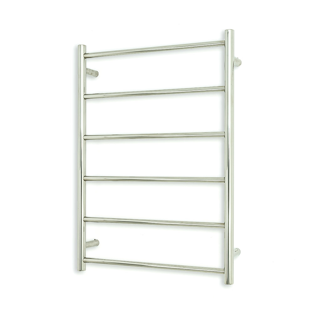 Non-Heated Towel Rail - 600 x 830mm - 6 Round Bars - Mirror Polished