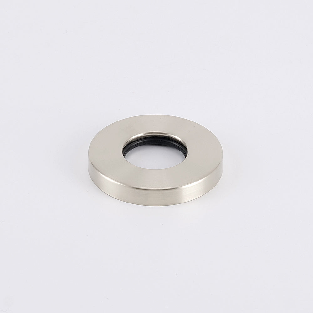 Cover Plate for Round Bar Ladder Rails - Cool Brushed Nickel