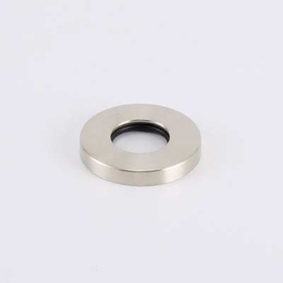 Radiant Cover Plate for Round Bar Ladder Rails - Cool Brushed Nickel