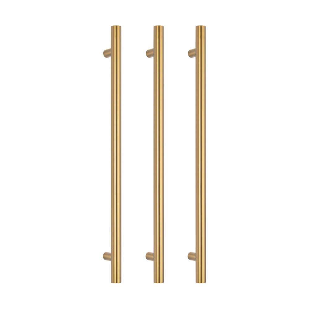 Radiant Vertical Heated Towel Bar - Brushed Gold - 950mm ｜ Ideal Bathroom Centre