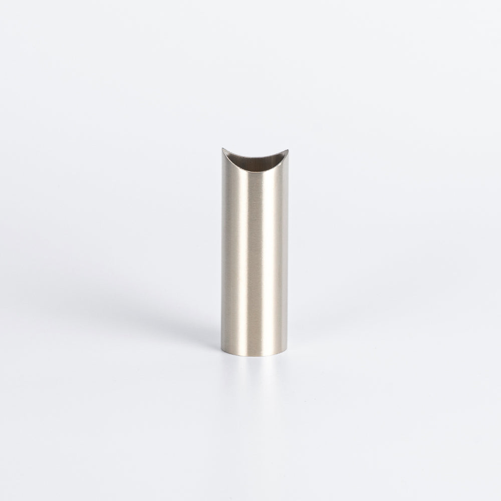 70mm Fixing Leg for Round Bar Ladder Rails - Brushed Nickel