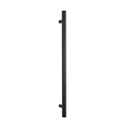 Vertical Heated Towel Bar - Matt Black - 950mm