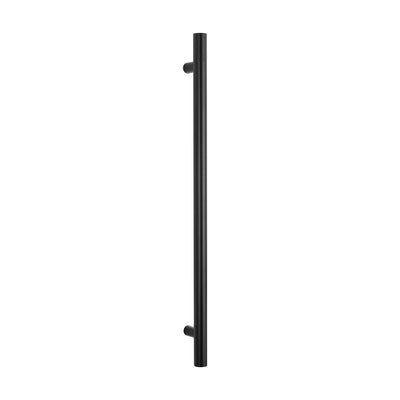 Radiant Vertical Heated Towel Bar - Matt Black - 950mm