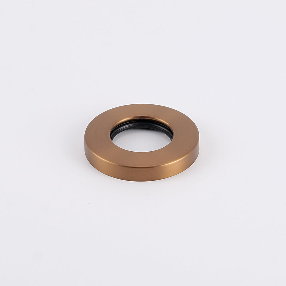 Cover Plate for Vertical Round Bar Towel Rail - Brushed Bronze