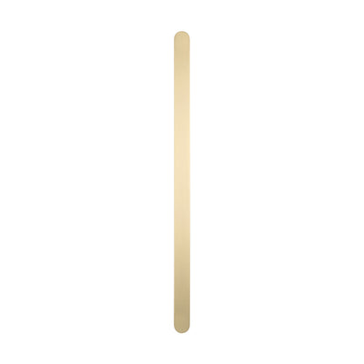 Radiant Non-Heated Flat Bar Vertical Towel Bar - Light Gold - 930mm