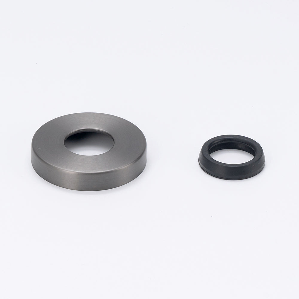 Radiant Cover Plate for Round Bar Ladder Rails - Gun Metal Grey ｜ Ideal Bathroom Centre