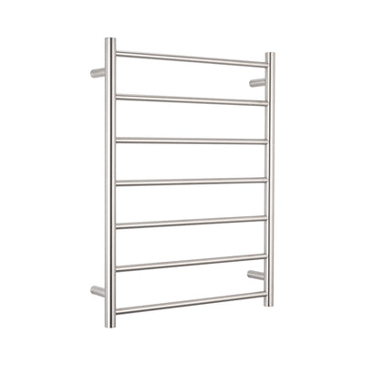 Radiant Low Voltage Brushed Satin 600 x 800mm Rnd Heated Towel Rail LEFT