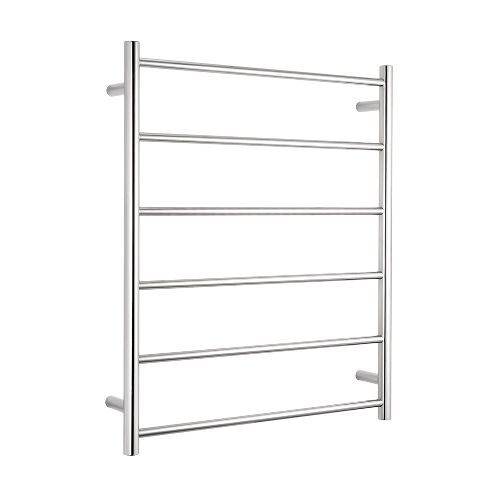 Non-Heated Towel Rail - 700 x 830mm - 6 Round Bars - Mirror Polished