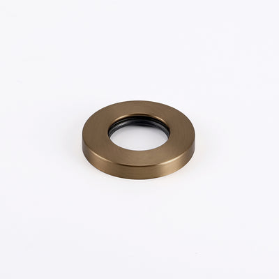 Radiant Cover Plate for Vertical Round Bar Towel Rail - Antique Brass