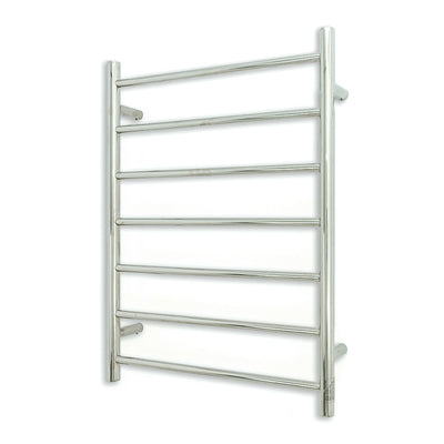 Radiant Low Voltage Polished 600 x 800mm Rnd Heated Towel Rail LEFT
