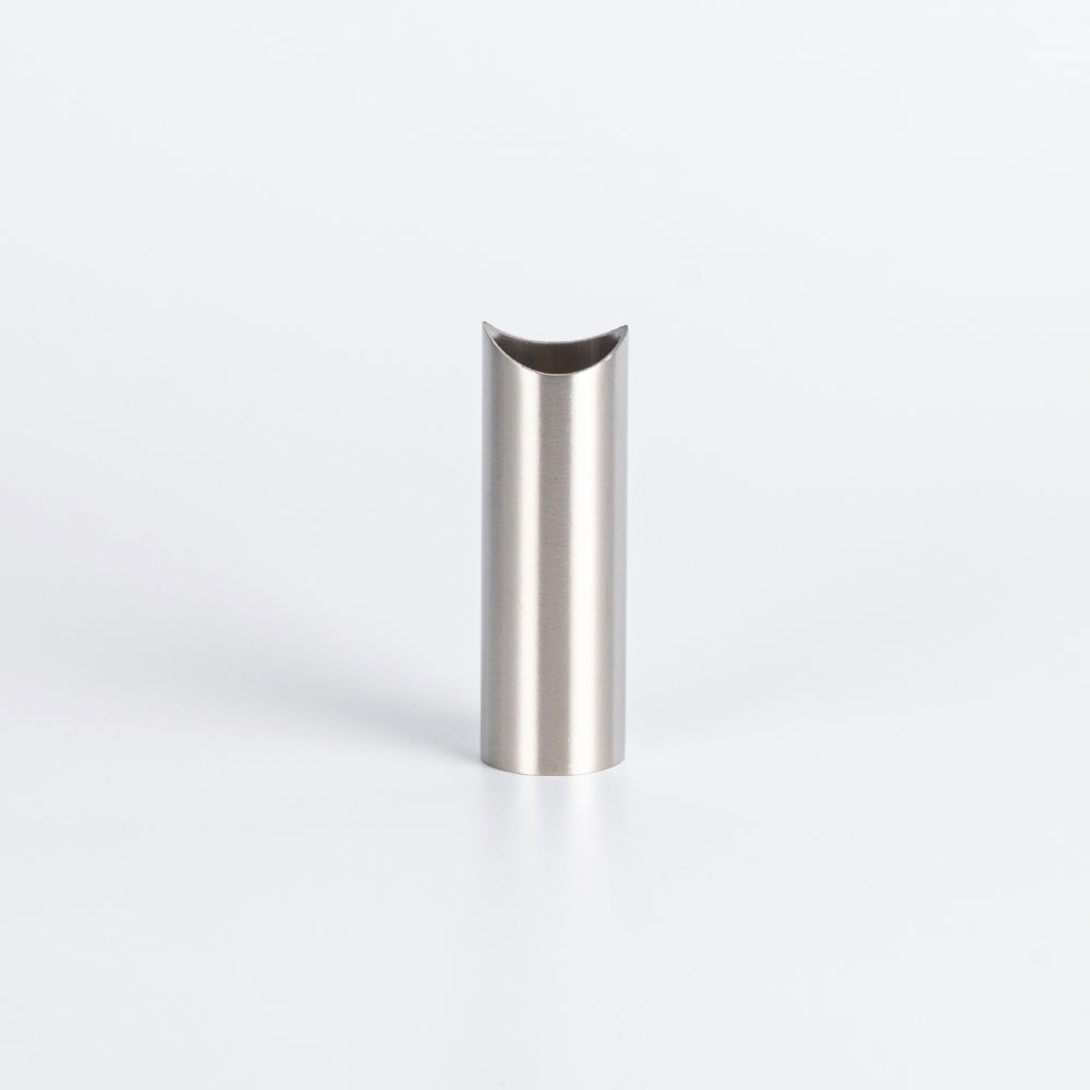 70mm Fixing Leg for Round Bar Ladder Rails - Cool Brushed Nickel
