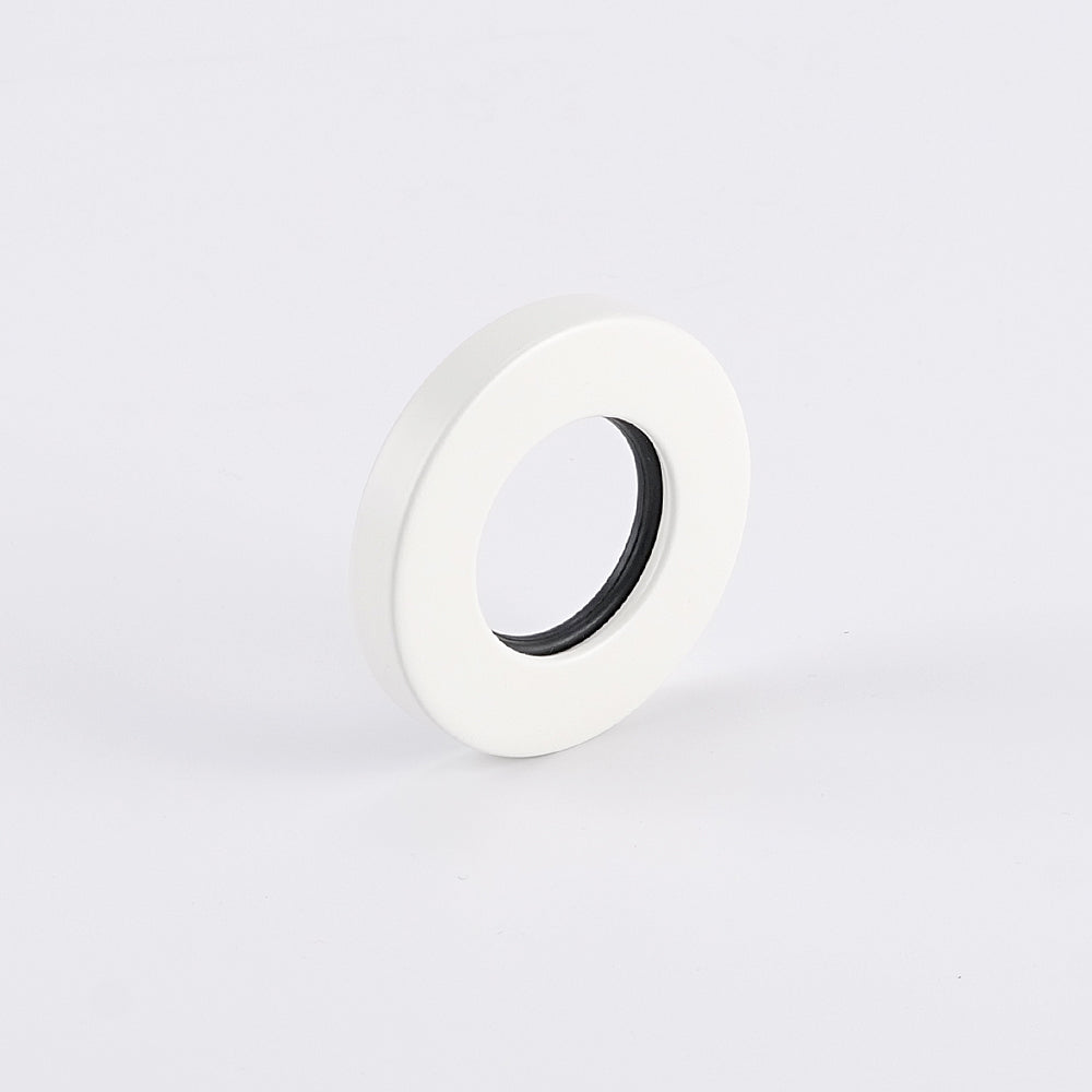 Cover Plate for Vertical Round Bar Towel Rail - Matt White