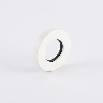 Radiant Cover Plate for Vertical Round Bar Towel Rail - Matt White