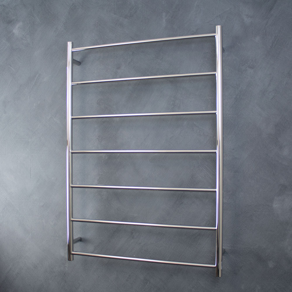 Radiant Non-Heated Towel Rail - 800 x 1130mm - 7 Round Bars - Mirror Polished ｜ Ideal Bathroom Centre