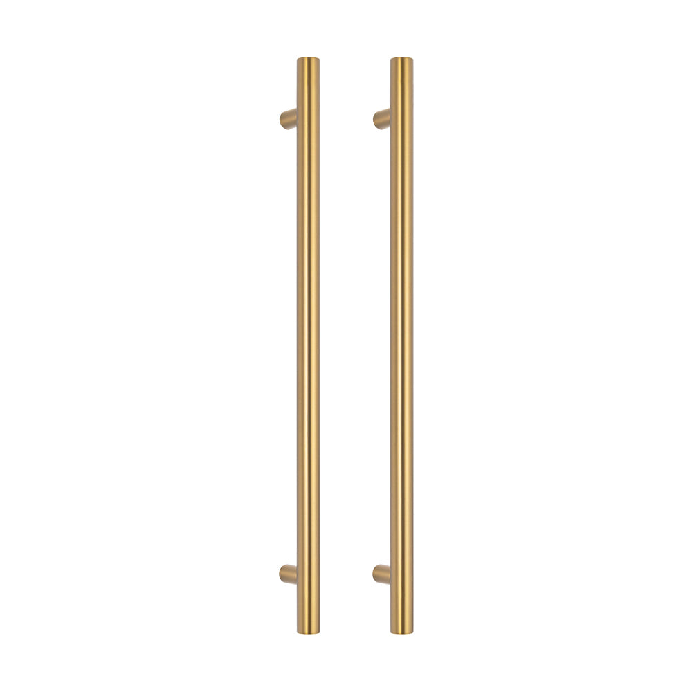 Radiant Vertical Heated Towel Bar - Brushed Gold - 950mm ｜ Ideal Bathroom Centre