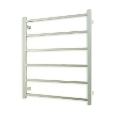 Radiant Non-Heated Towel Rail - 700 x 830mm - 6 Square Bars - Mirror Polished