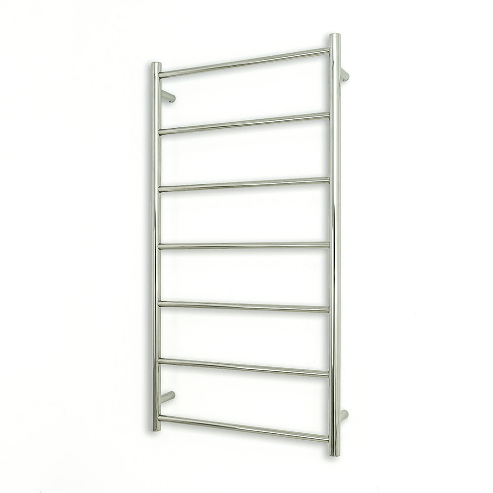 Radiant Non-Heated Towel Rail - 600 x 1130mm - 7 Round Bars - Mirror Polished ｜ Ideal Bathroom Centre