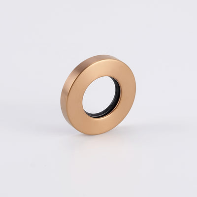 Radiant Cover Plate for Vertical Round Bar Towel Rail - Brushed Copper