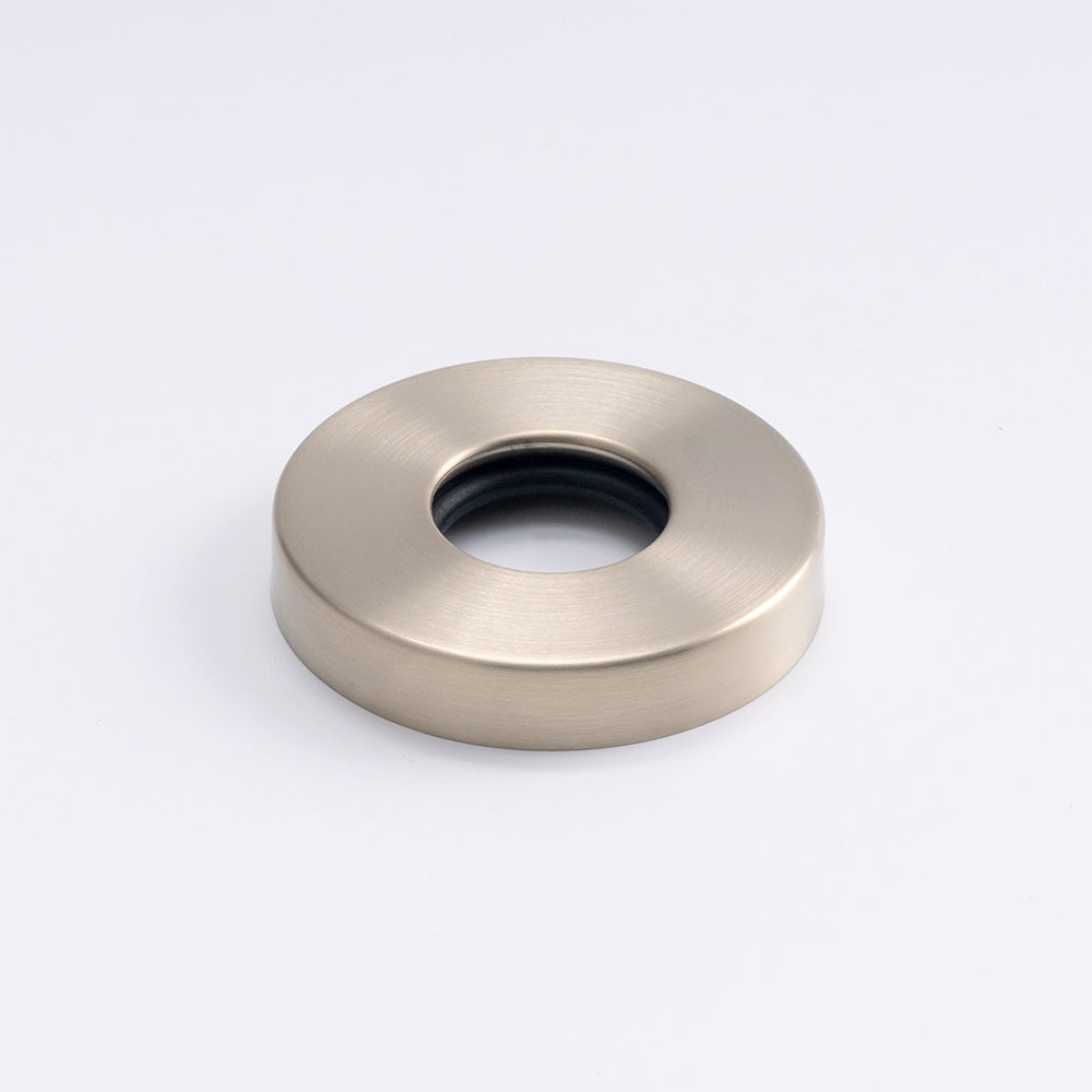Cover Plate for Round Bar Ladder Rails - Warm Brushed Nickel