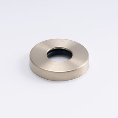 Radiant Cover Plate for Round Bar Ladder Rails - Warm Brushed Nickel