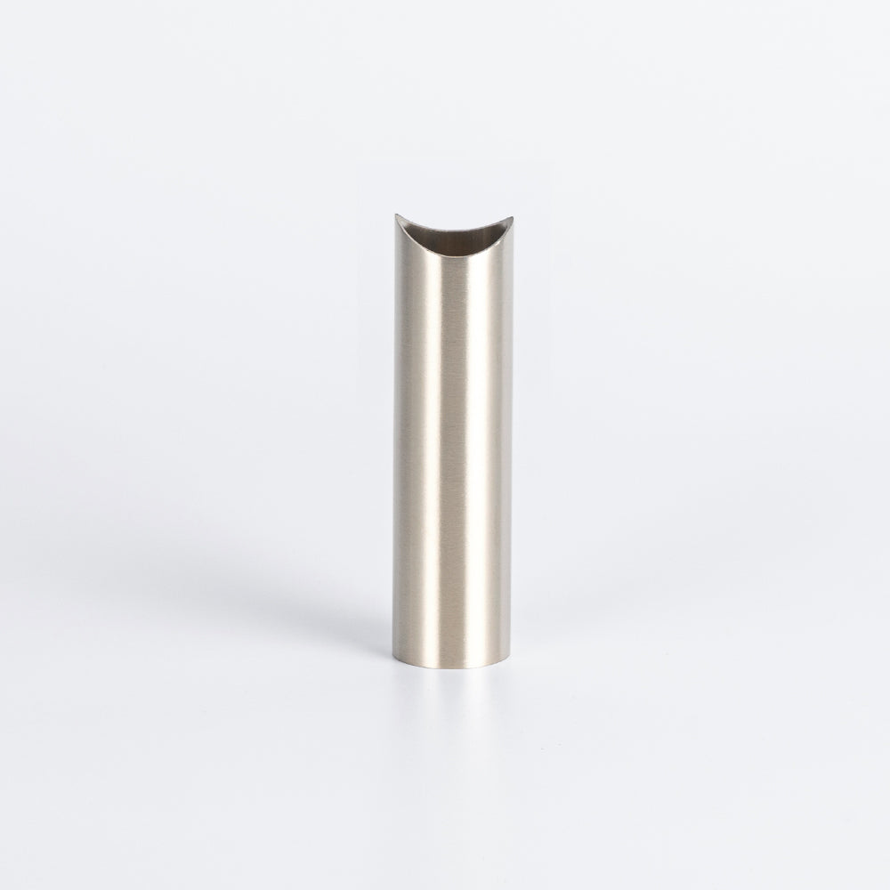 90mm Fixing Leg for Round Bar Ladder Rails - Brushed Nickel