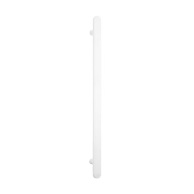 Radiant Flat Bar Vertical Heated Towel Bar - Matt White - 930mm