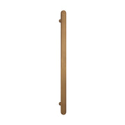 Flat Bar Vertical Heated Towel Bar - Antique Brass - 930mm