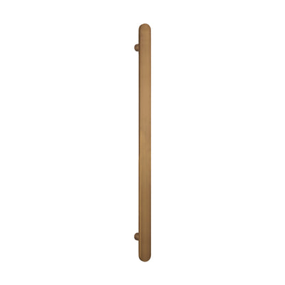 Radiant Flat Bar Vertical Heated Towel Bar - Antique Brass - 930mm