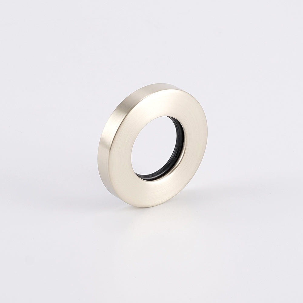 Cover Plate for Vertical Round Bar Towel Rail - Brushed Nickel