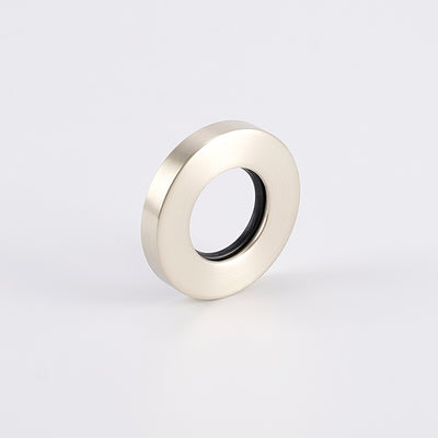 Radiant Cover Plate for Vertical Round Bar Towel Rail - Brushed Nickel