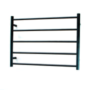 Non-Heated Towel Rail - 750 x 550mm - 5 Round Bars - Matt Black