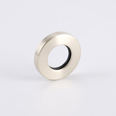Radiant Cover Plate for Vertical Round Bar Towel Rail - Warm Brushed Nickel