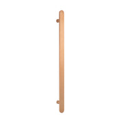 Flat Bar Vertical Heated Towel Bar - Brushed Copper - 930mm