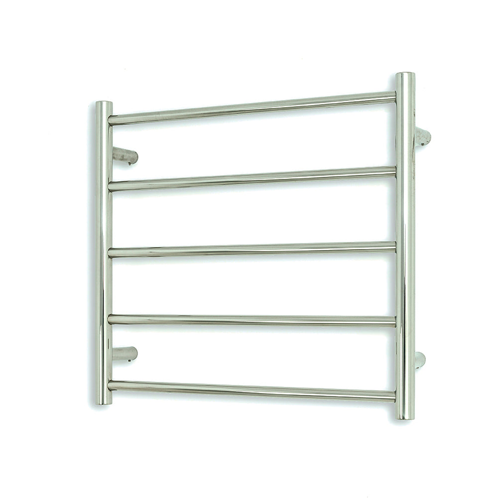 Non-Heated Towel Rail - 600 x 550mm - 5 Round Bars - Mirror Polished