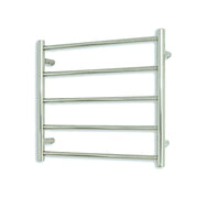Radiant Non-Heated Towel Rail - 600 x 550mm - 5 Round Bars - Mirror Polished ｜ Ideal Bathroom Centre