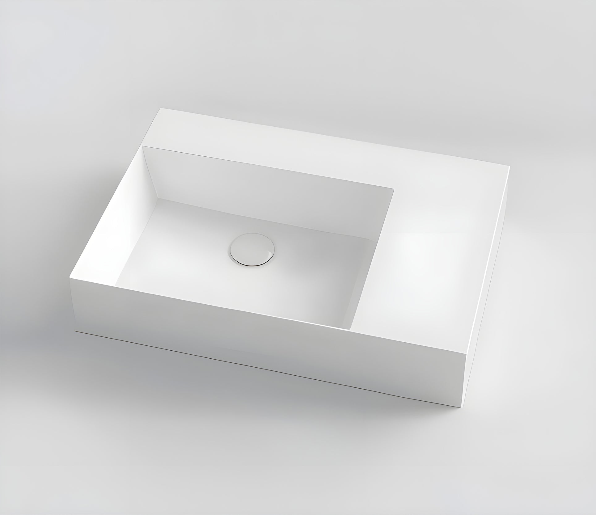 Studio Bagno Shard 65 X Plan - Left Bowl 1TH, Gloss White