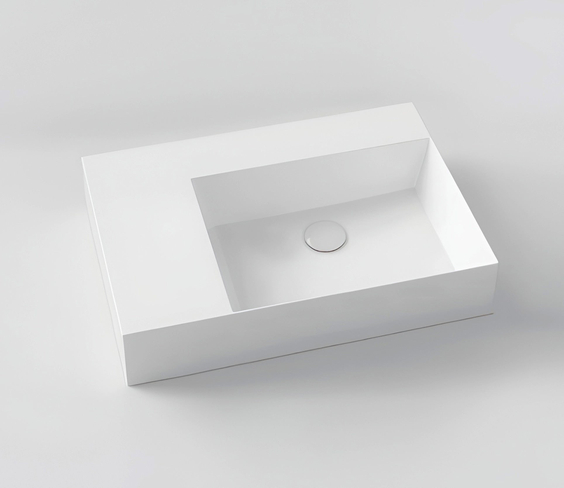Studio Bagno Shard 65 X Plan - Right Bowl NTH, Gloss White