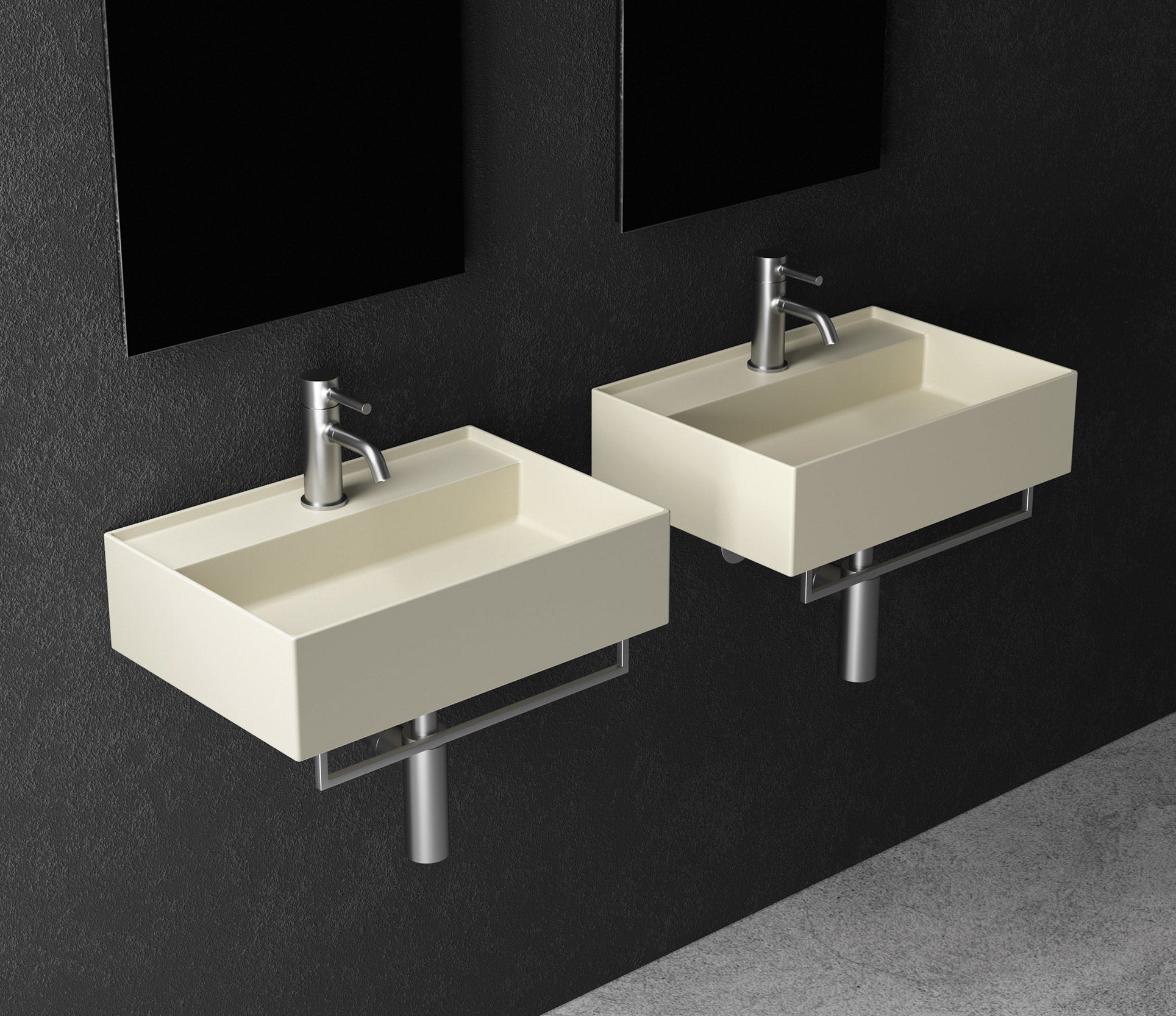 Studio Bagno Shard X Mini bench/wall basin NTH - Matte White