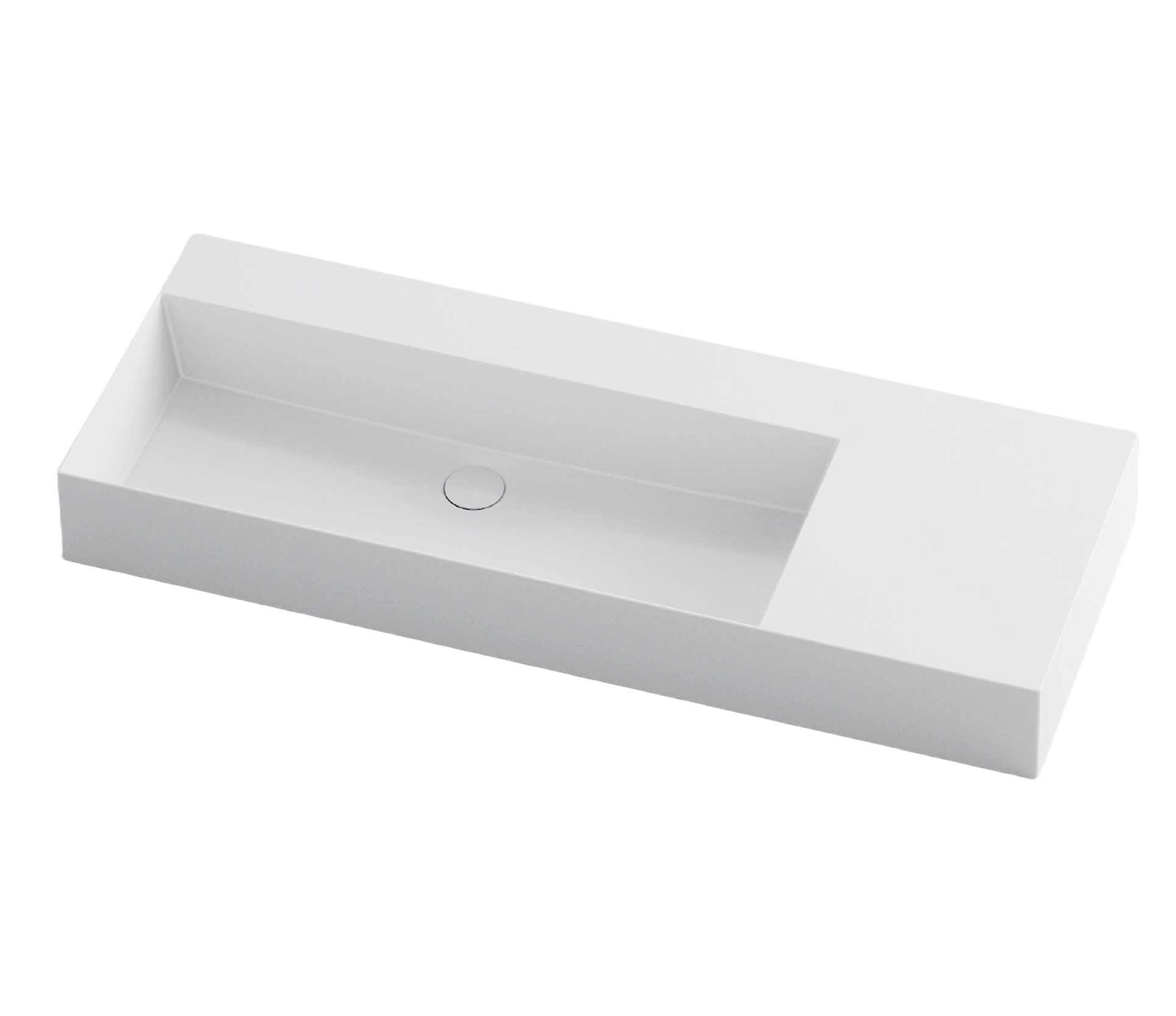 Studio Bagno Shard 102 X Plan - Left Bowl NTH, Gloss White