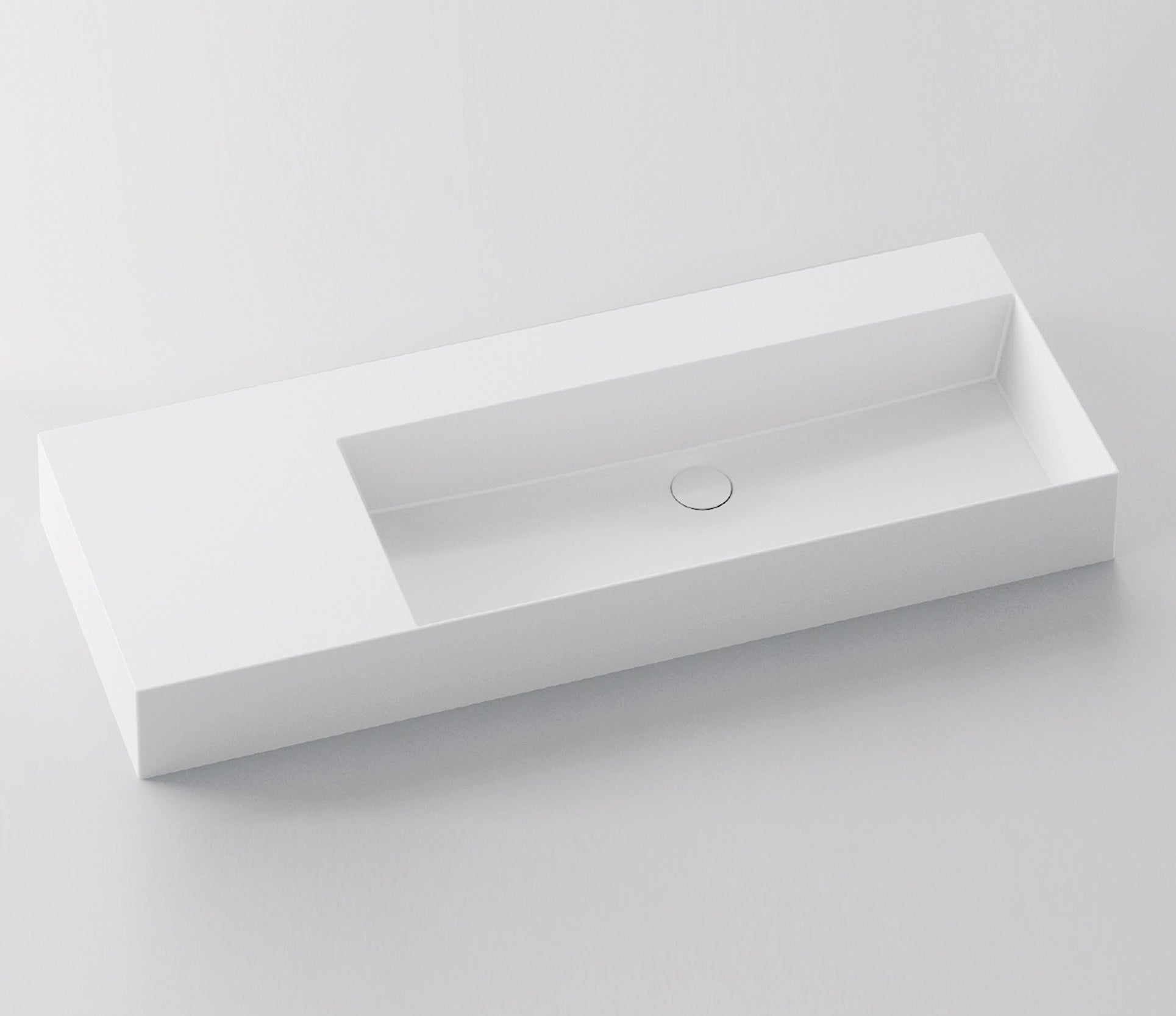 Studio Bagno Shard 102 X Plan - Right Bowl 1TH, Gloss White