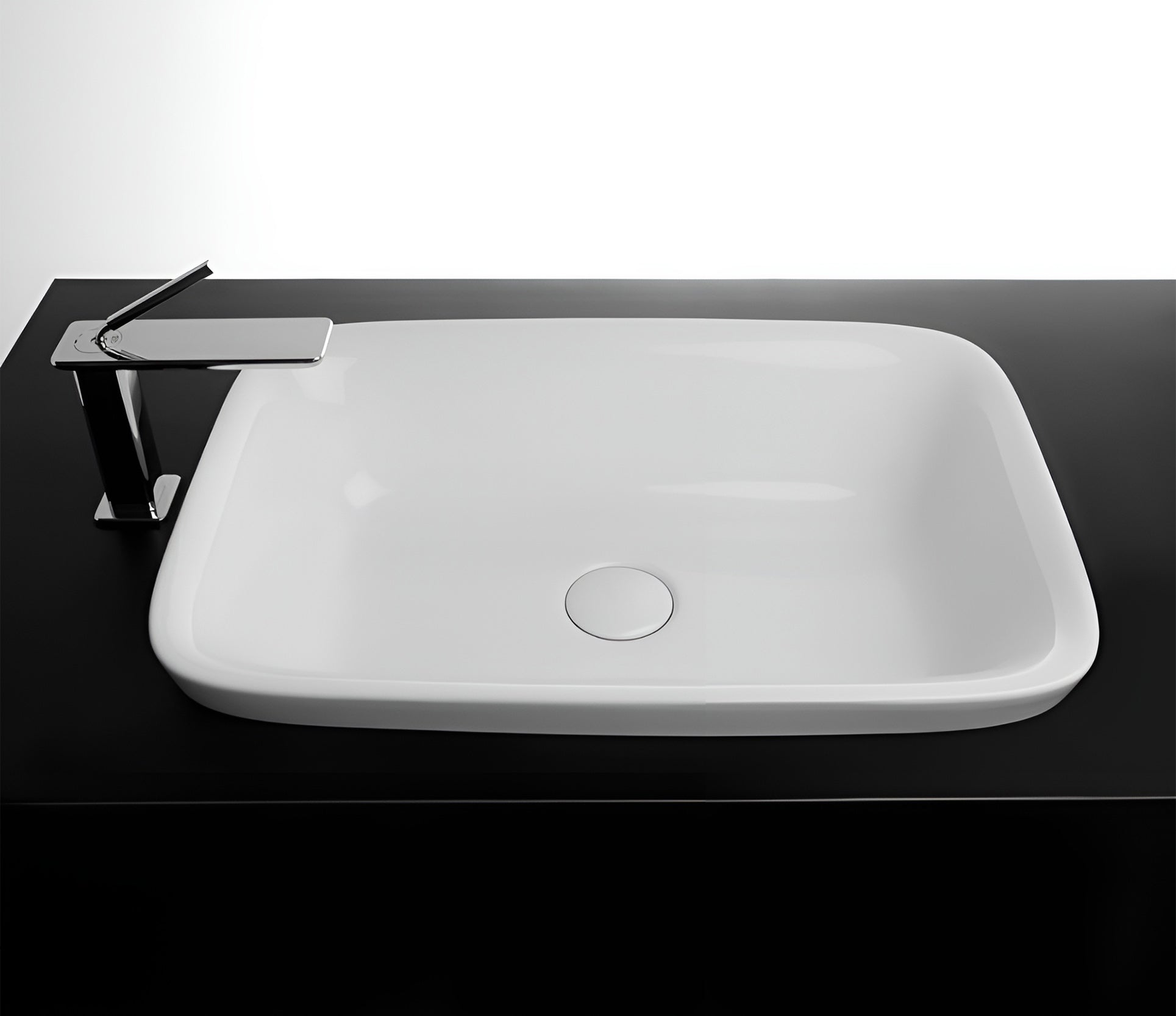 Studio Bagno Soul 2 inset basin NTH - Matte White