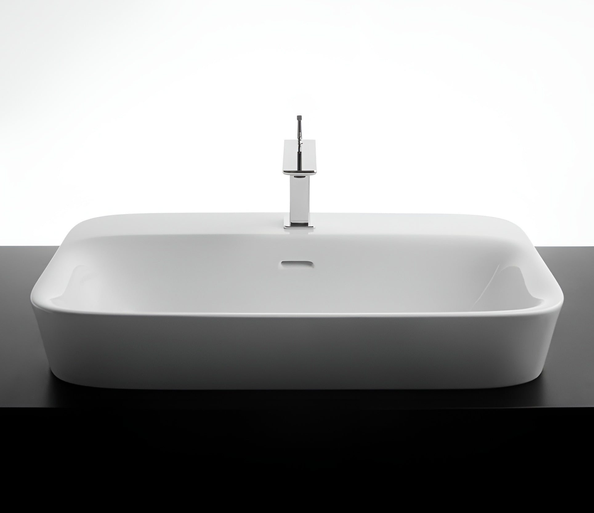 Studio Bagno Soul 4 bench basin 3TH, Gloss White